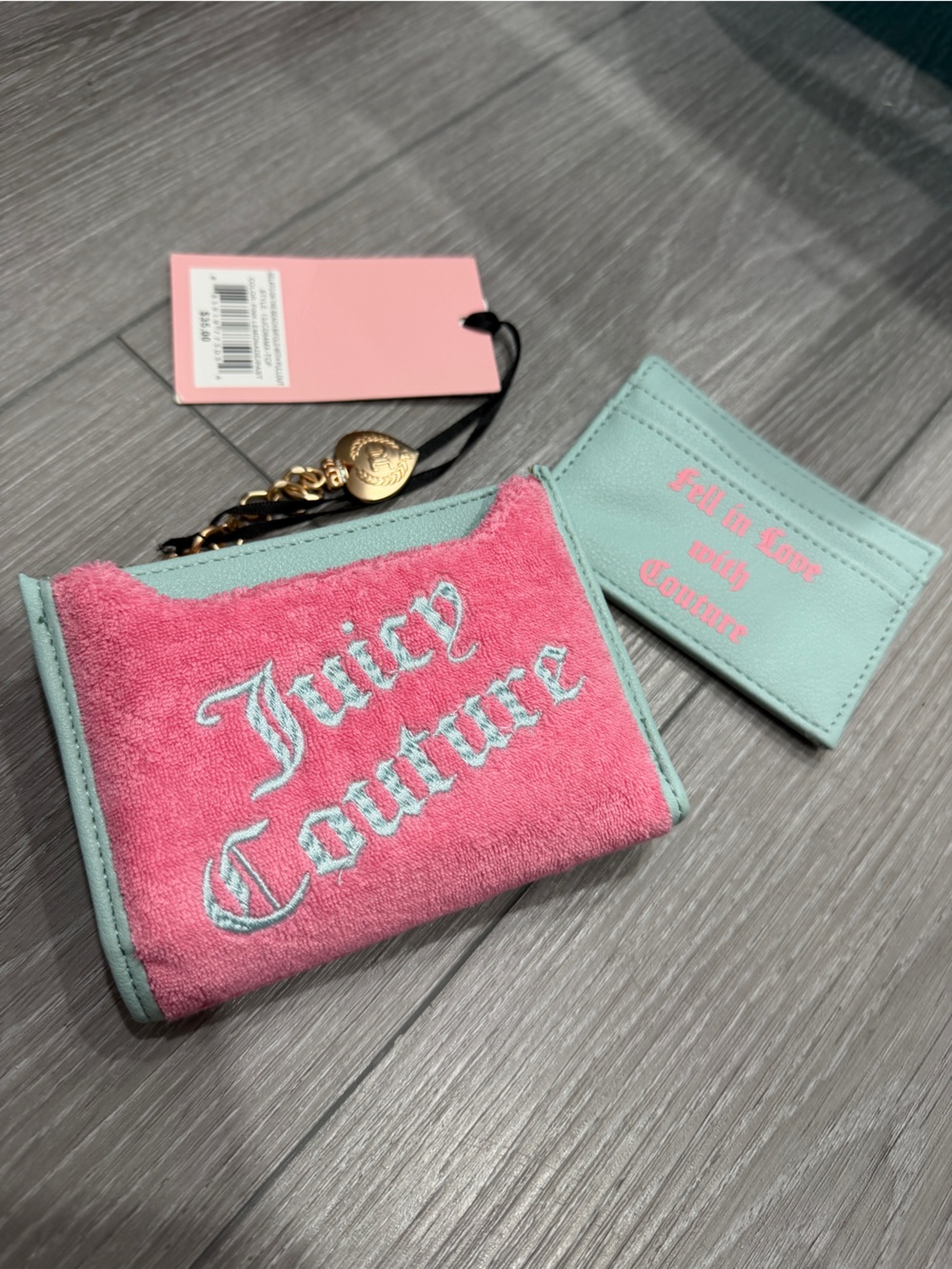 Juicy Couture Pink and Blue Wallet